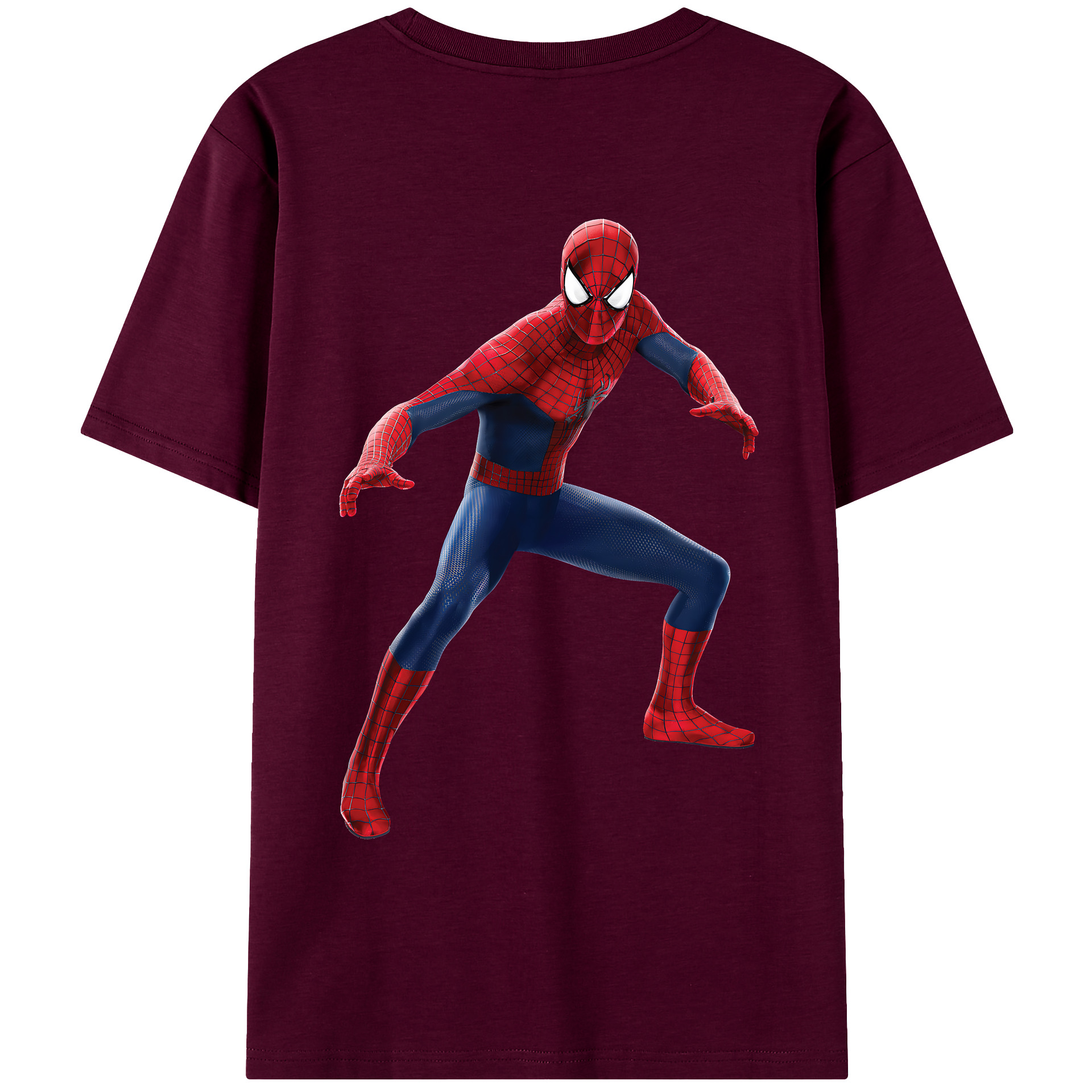 （画像用） Spider Man スパイダーマン レディース半袖Tシャツ(バックプリント)